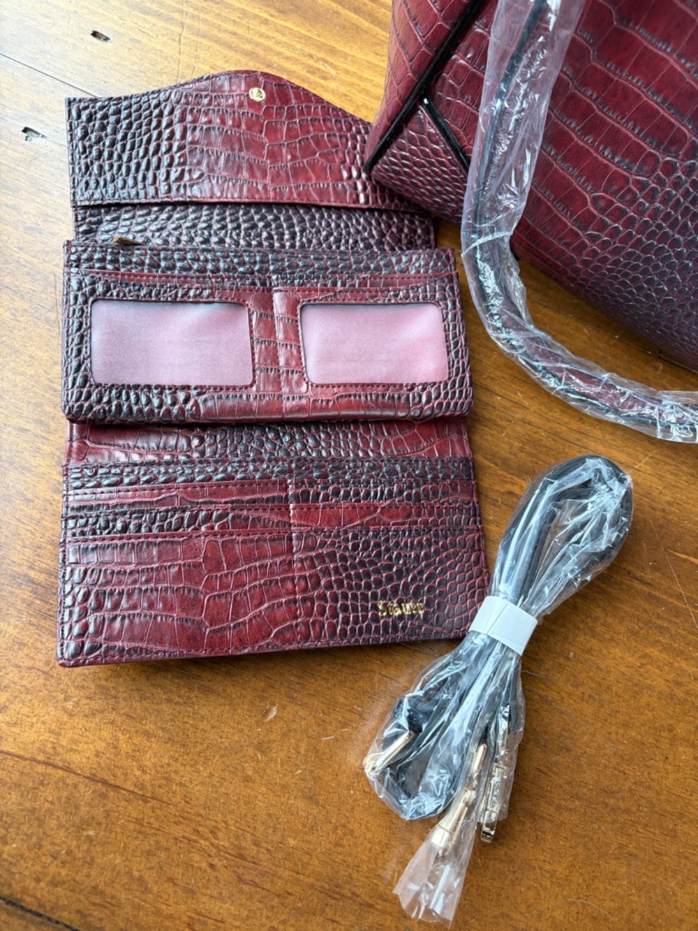 Stauer Hand Bag and Matching Wallet NWOT - Picture 11 of 16